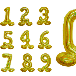 GOLD HOLOGRAPHIC STAND-UP NUMBERS